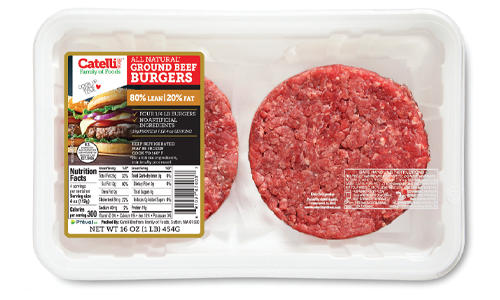 All Natural Ground Beef Burgers