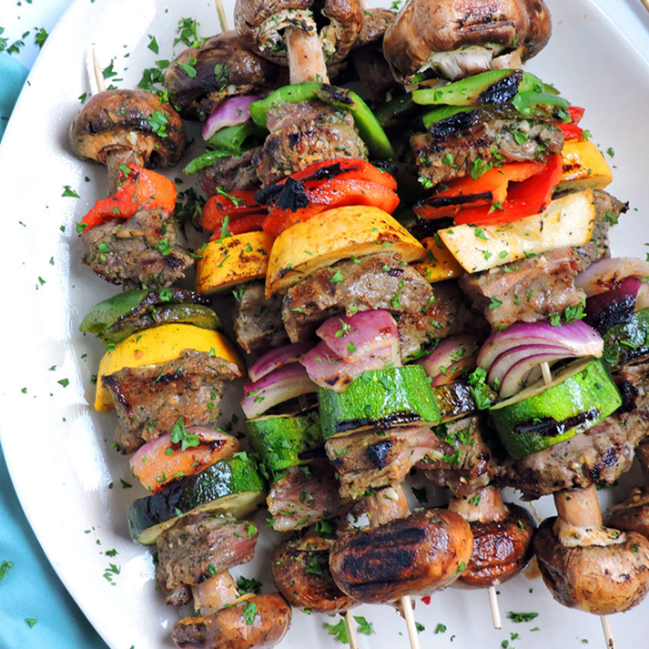 Zesty Italian Herb-Grilled American Lamb Kabobs