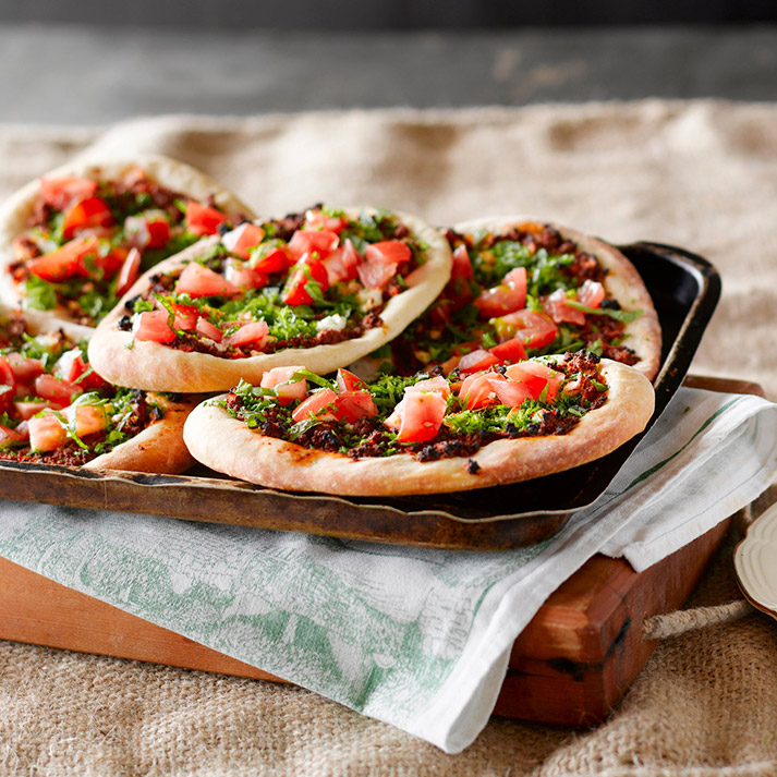 Lamb Pizza with Fresh Herbs