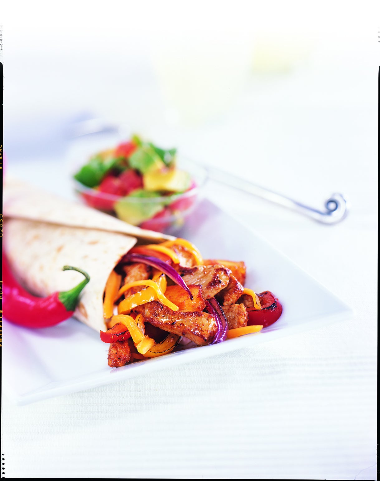 Veal Fajitas with Pineapple & Avocado Salsa